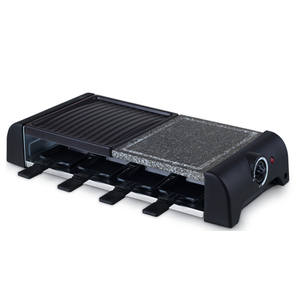Grille à <span class=keywords><strong>raclette</strong></span> électrique 1400W <span class=keywords><strong>pour</strong></span> 8 plaques détachables faciles à nettoyer <span class=keywords><strong>pour</strong></span> un usage domestique ou hôtelier - Product Image 4