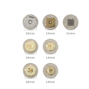 Boutons-<span class=keywords><strong>pression</strong></span> magnétiques ronds plats personnalisés en métal <span class=keywords><strong>fantaisie</strong></span> pour la couture et le bricolage, idéaux pour les vestes en cuir - Product Image 4