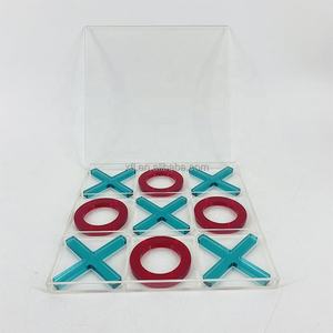 Luxury 3d Acrylic Xo Game <strong>Gem</strong> Color Tic <strong>Tac</strong> Toe Game Set Acrylic Educational Games for Child - Product Image 3