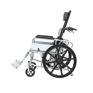 <span class=keywords><strong>Silla</strong></span> <span class=keywords><strong>de</strong></span> <span class=keywords><strong>ruedas</strong></span> manual plegable <span class=keywords><strong>de</strong></span> respaldo alto y totalmente reclinable <span class=keywords><strong>de</strong></span> fabricante <span class=keywords><strong>con</strong></span> orificio para <span class=keywords><strong>inodoro</strong></span> para discapacitados - Product Image 3