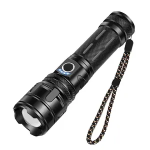Tactical Flashlight USB C Rechargeable XHP70 XHP50 Led 12000 Lumens Waterproof 5 Modes Flashlight Hiking Emergency Flash Light