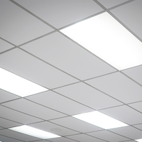 Plafond suspendu insonorisant pour immeubles de bureaux, panneaux en laine minérale, dalles de plafond acoustiques en fibres minérales