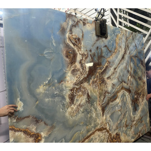 Tự nhiên mờ màu xanh <span class=keywords><strong>onyx</strong></span> đá slab backlit Led ánh sáng cho bức tường video - Product Image 4