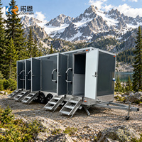 Remorque de toilettes mobiles de luxe VIP, remorque sanitaire portable, toilettes d'extérieur de luxe pour entreprises