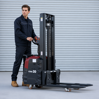 Nouvelle chariot élévateur électrique contrepoids à fourche 1100/1200 mm x 550/685 mm, alimentation 380 V, capacité de charge 1500 kg