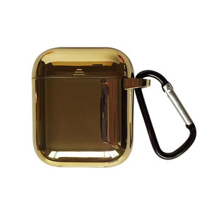 Étui <span class=keywords><strong>Airpods</strong></span> 1 et <span class=keywords><strong>2</strong></span> en cuir galvanisé de 30mm, boîtier de protection universel avec crochet métallique - Product Image 1