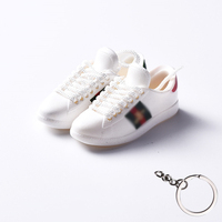 Wholesale Factory Price 3D Mini Rubber PVC Basketball Shoe Model Sneaker Keychain Newest Design