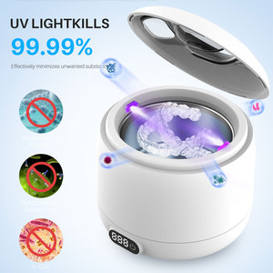 Nettoyeur à ultrasons haute fréquence de type split pour appareils dentaires et gouttières avec UV 45kHz 200ml - Product Image 6