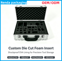 Insert en mousse EVA usiné CNC sur mesure, forme personnalisée, doublure protectrice en EVA pour étui d'emballage de drone UAV