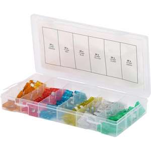 KS TOOLS-970,0250 Surtido de fusibles automotrices, 5-30A, zinc (120 uds)-ELEMENTOS EAN 4042146478455 PARA FIJACIONES - Product Image 1