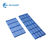 Palette en HDPE bleue durable, mini, réutilisable, avec trous sur le dessus, surface lisse, haute capacité de charge, entrée bidirectionnelle pour applications industrielles