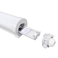 1200mm 35W IP65 IK08 LED 삼중 방수등 130lm/W CE CB 방습형 배튼 조명기구 (주차장, 창고용)