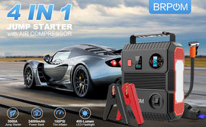 新しいポータブル2in 1多機能カーバッテリージャンプスターター4500A空気ポンプ付きエアコンプレッサー付きサプライヤー - Product Image 2