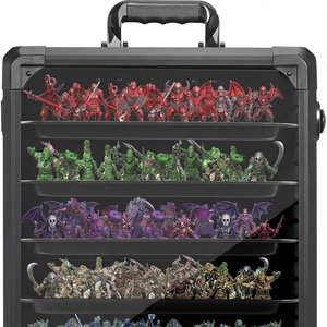 Boîte de rangement miniature robuste anti-odeur 17x13.7x15.2 pouces grande capacité portable pour Warhammer 40K avec cadre en alliage d'<span class=keywords><strong>aluminium</strong></span> - Product Image 1