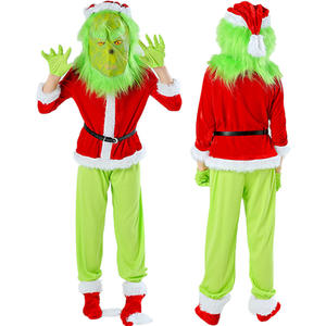 Déguisement de Carnaval, Halloween, Noël, costume de film et de télévision pour adulte unisexe, ensemble de costume de Père Noël - Product Image 4