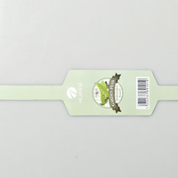 Étiquette en rouleau en plastique pour fruits, forme haltère ou nœud papillon, avec logo personnalisé imprimé, pour sacs en filet et emballage de gingembre