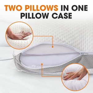 Gel-infused Fiber + Solid <strong>Memory</strong> <strong>Foam</strong> Cooling <strong>Adjustable</strong> <strong>Pillow</strong> - Product Image 4