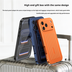Funda para Teléfono con Panel Trasero de Metal de <span class=keywords><strong>Nuevo</strong></span> Diseño para <span class=keywords><strong>iPhone</strong></span> 17 16 15 14 Pro Max, Pantalla de Vidrio Templado de Alta Definición, Protección de 360 Grados - Product Image 2
