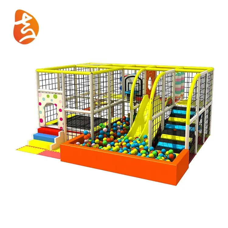 Mini Kids Indoor Klimmen Speelgoed Game Center Plastic Bal Zwembad En Glijbaan Speeltuinen