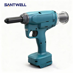 Pistolet à rivets aveugles sans fil 21V sans balais, riveteuse électrique au lithium automatique avec retour de clou en un clic pour rivets aveugles de 2,4 à 4,8 mm - Product Image 2