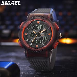 Reloj para Hombre SMAEL 8006 con Doble Pantalla Analógica y Digital, Cronógrafo, Alarma, Resistente al Agua, Reloj de Pulsera LED - Product Image 1