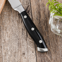 Ensemble de couverts à steak de qualité supérieure, 8 pièces, pour barbecue, poignée robuste en ABS, couteau à steak tranchant