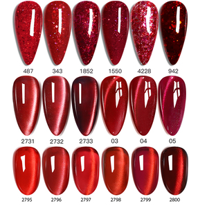 Automne et hiver rouge série pour 15 ml paillettes couleur brillant UV Gel <span class=keywords><strong>vernis</strong></span> à ongles <span class=keywords><strong>vernis</strong></span> manucure Nail Art Gel - Product Image 1