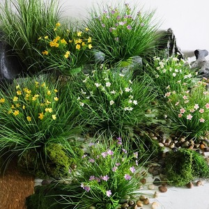 Hierba de Simulación Tipo Cattail para Decoración del Hogar, Planta Verde, Adornos para Arreglos Florales, Grupo de Hierba, Heno Artificial para Interiores - Product Image 1