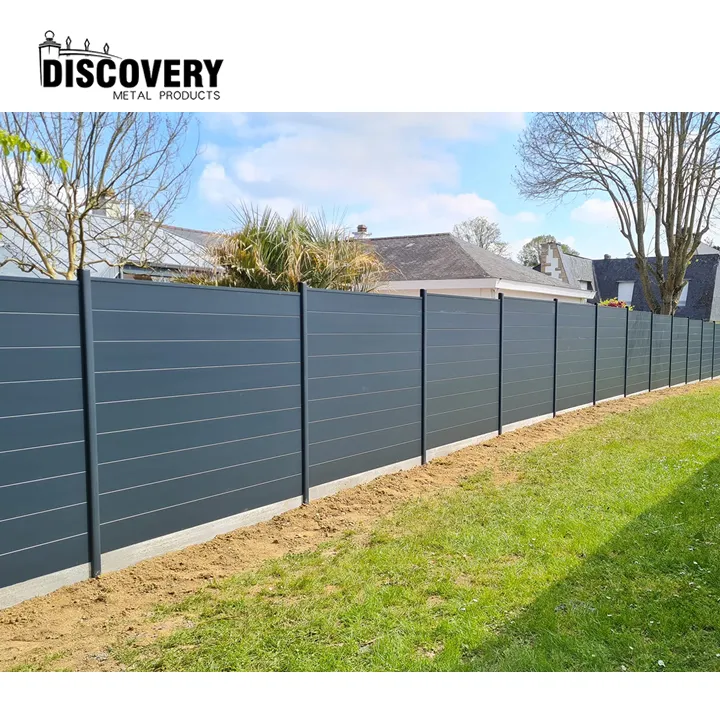 Toptan alüminyum tozu Coateds bahçe dekoratif alüminyum profiller ve kapıları alüminyum gizlilik çit