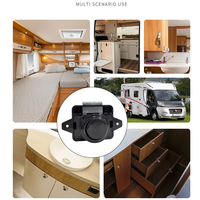 Serrure à bouton-poussoir sans clé pour meuble, en alliage de zinc, pour tiroir, porte, camping-car, caravane, bateau, armoire