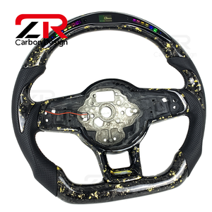Volante de Fibra de Carbono Forjado con Pantalla LED para Volkswagen MK7 Golf 7 GTI MK6 GTD <span class=keywords><strong>R</strong></span> Gts <span class=keywords><strong>R</strong></span>-<span class=keywords><strong>Line</strong></span> <span class=keywords><strong>Tiguan</strong></span> Scirocco Passat Polo - Product Image 2