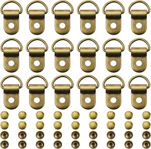 Kit de réparation de lacets de chaussures et bottes en bronze, avec crochets, œillets, boucles métalliques, anneaux et rivets, pour la réparation et le remplacement de chaussures - Product Image 1
