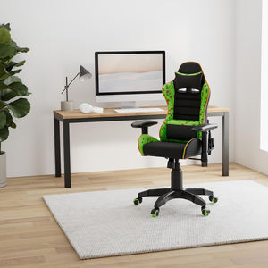 Muestra gratis de respaldo alto de cuero personalizado negro verde <span class=keywords><strong>Silla</strong></span> de juego para 15 años adolescente estudiar relajante oficina en casa <span class=keywords><strong>Gamer</strong></span> <span class=keywords><strong>silla</strong></span> - Product Image 2