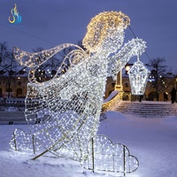 Maßgefertigte Feiertagsdekoration Weihnachtslichtskulptur Wasserdichte Festlaterne für Weihnachtsgarten