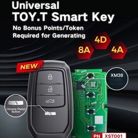 Xhorse VVDI Llave Inteligente Universal XSTO01EN XSTO03EN Para Toyota XM38 Llave Inteligente 4D 8A 4A Todo en Uno para VVDI Mini KEY TOOL Max Plus