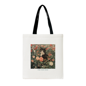 Sac fourre-tout en toile de coton personnalisable avec logo couleur, motif lettres, recyclable, grande taille, bandoulière - Product Image 1