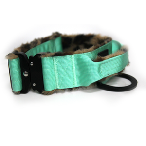 <span class=keywords><strong>Collar</strong></span> de perro Sherpa ajustable de lujo para mascotas, nailon resistente, liberación rápida, acolchado, características personalizadas, patrón sólido, estilo de felpa - Product Image 1