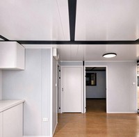 Maisons modulaires extensibles portables étanches à aménagement personnalisé, maison conteneur 2 chambres 40 pieds, mini-maison de luxe avec cuisine