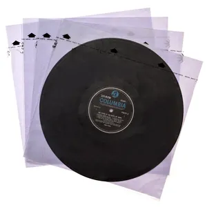 12" Anti-Static Rice Paper Vinyl Record Sleeves Plastic Protective CD Sleeves for Record Inner Protection