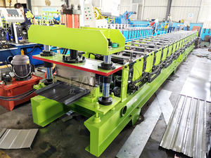 Hochwertige Eisen-Schnappverschluss-Dachblech-Rollformmaschine Verzinkte Maßgefertigte Stehfalz-Dachplatten-Formmaschine - Product Image 2
