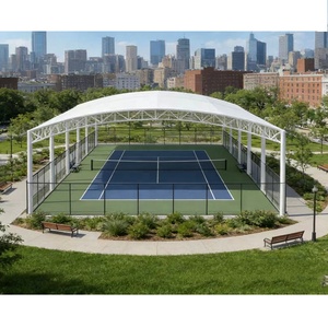 Toldo para Cancha de Tenis Deportiva con Diseño de Primera Calidad, Techo de Tela de PVC/PVDF, Estructura de Membrana de Acero Tensado - Product Image 2