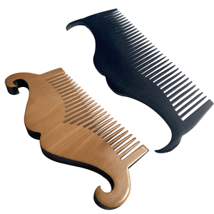 Bois de santal en bois pour hommes peigne de poche pliant barbe moustache peigne et ensemble de brosses - Product Image 4