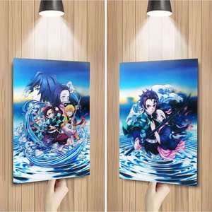 Consegna Rapida: Poster Lenticolare 3D Anime PET, Impermeabile, con Effetto di Movimento. Poster 3D Anime con Effetto Lenticolare. - Product Image 3