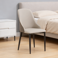 Chaise de salle à manger ergonomique et confortable avec dossier rembourré pour les longues sessions assises au bureau, au restaurant, à la maison, dans le salon, la salle à manger