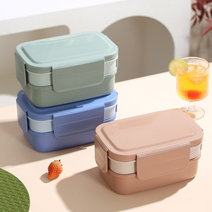 Cho Amazon cách điện double-layer <span class=keywords><strong>salad</strong></span> Hộp Ăn Trưa cho sinh viên và người lớn lò vi sóng an toàn Take-out picnic <span class=keywords><strong>container</strong></span> - Product Image 4