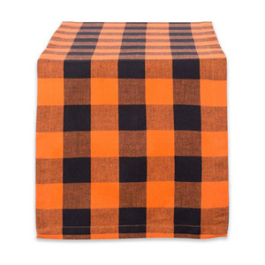Custom Polyester Cotton Black <strong>White</strong> Plaid Dinner Washable <strong>Table</strong> <strong>Cloth</strong> and Napkins - Product Image 6