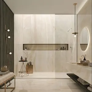 400x800 Bone Color Matte Finish Wall Tiles White Glazed Ceramic Wall Tiles For Bathroom