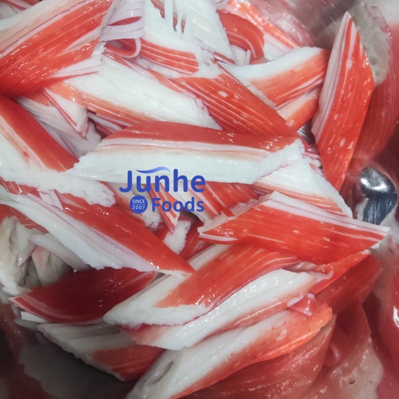 Замороженные китайские кусковые Крабовые МЯСНЫЕ ЗАКУСКИ из морепродуктов в коробке имитация измельченного крабового мяса