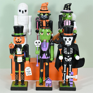 Listo para Enviar: <span class=keywords><strong>Cascanueces</strong></span> de Madera para Halloween con Múltiples Diseños de <span class=keywords><strong>Personajes</strong></span> para Decoración del Hogar y Entrega Rápida, Regalos para Fiestas - Product Image 2