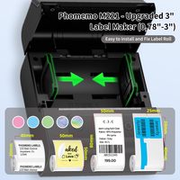 Mesin Pencetak Label Barcode Termal Mini Phomemo M221 untuk Teks/Ikon/Gambar